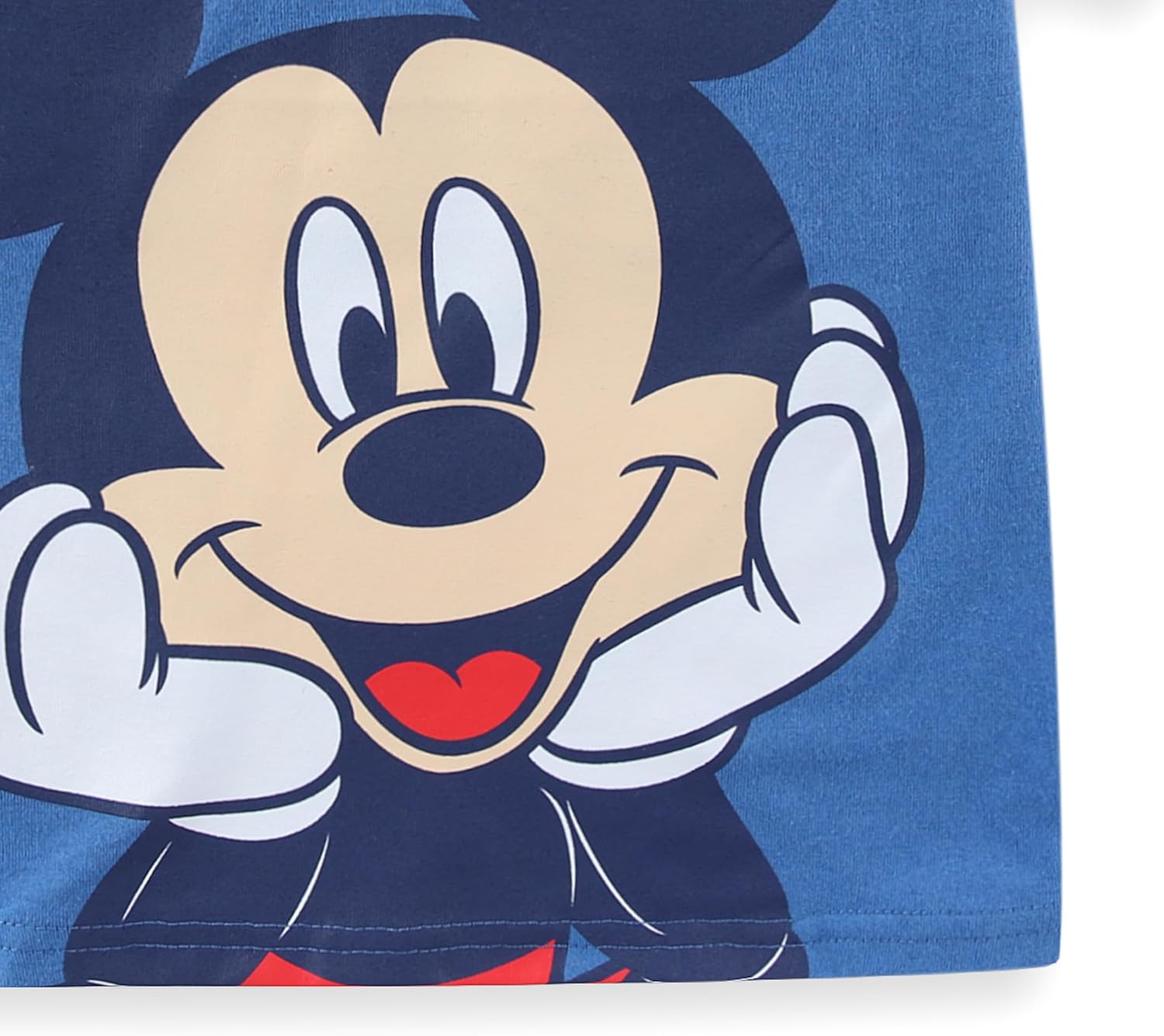 Size 6 ...Disney Mickey Mouse Boys Short Sleeve T-Shirt and French Terry Short Set for Toddler and Big Kids