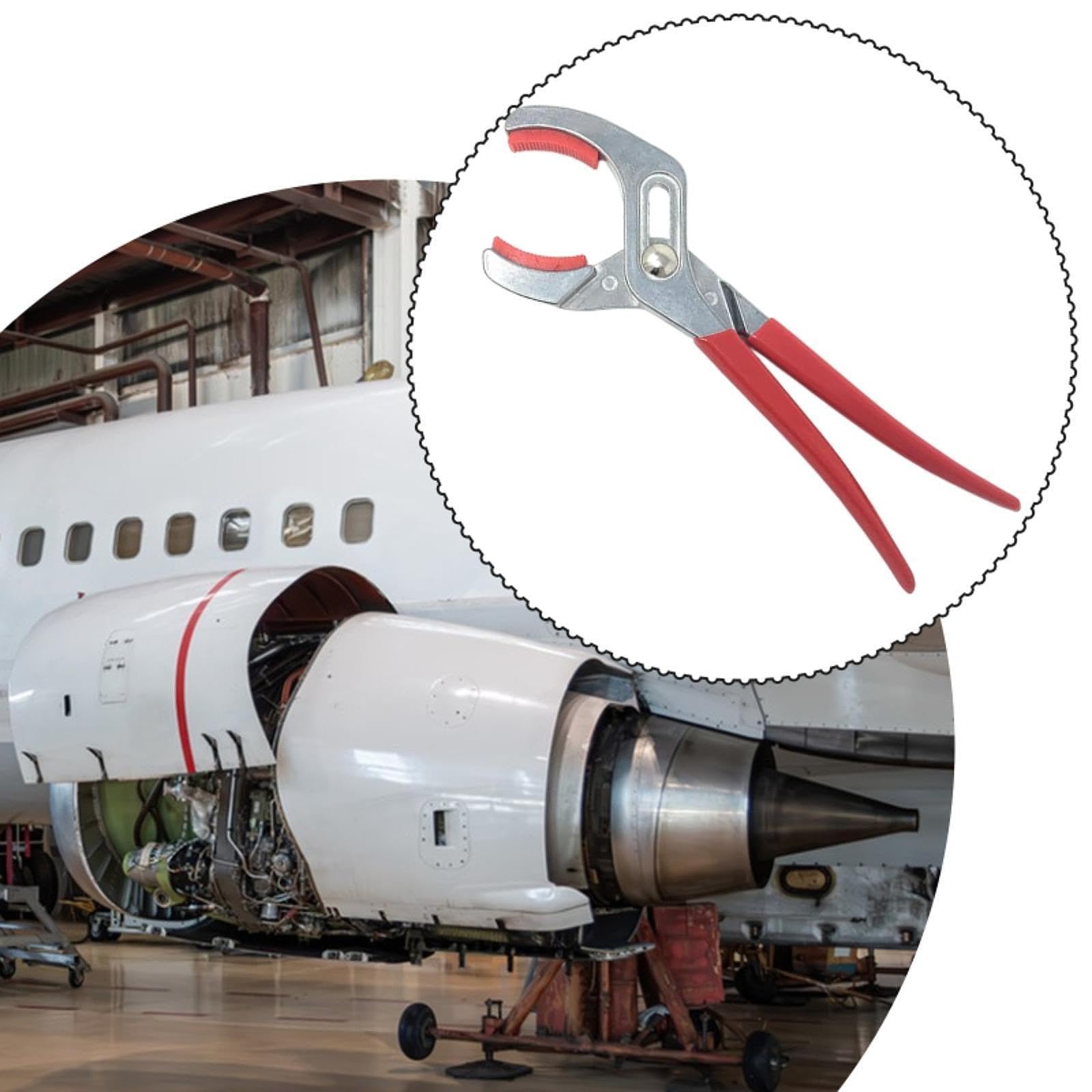 Pinza regolabile per aviazione con impugnatura ergonomica morbida per aerei essenziali