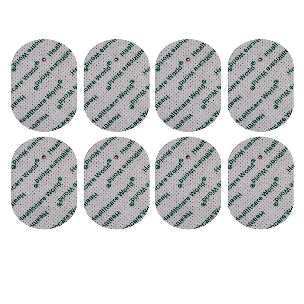Tens Electrode Pads Oval Shape Set of 8 - by Healthcare World
