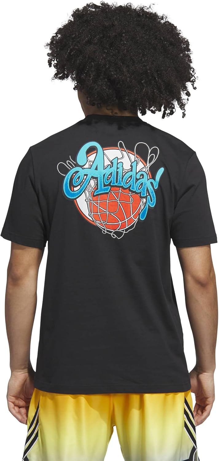 adidas Mens Nothing But Net Graphic T-Shirt - Image 4