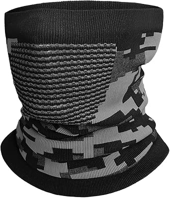 Camouflage Neck Gaiter Ski Mask - Airy vents, Windproof Neck Warmer