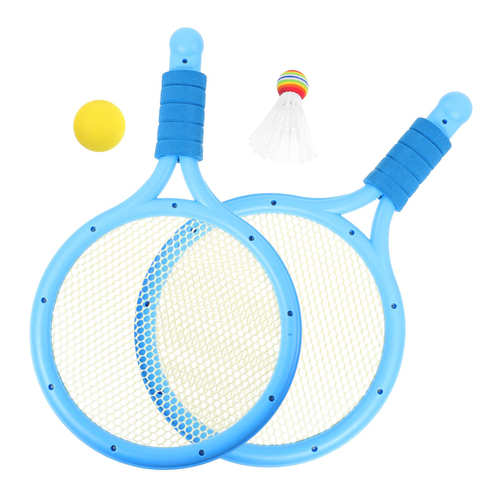 Toddmomy 1Set Parent Outdoor Badminton and Tennis Racket Set with Balls Fun Sports for Durable Design for Early Education Suitable for Boys