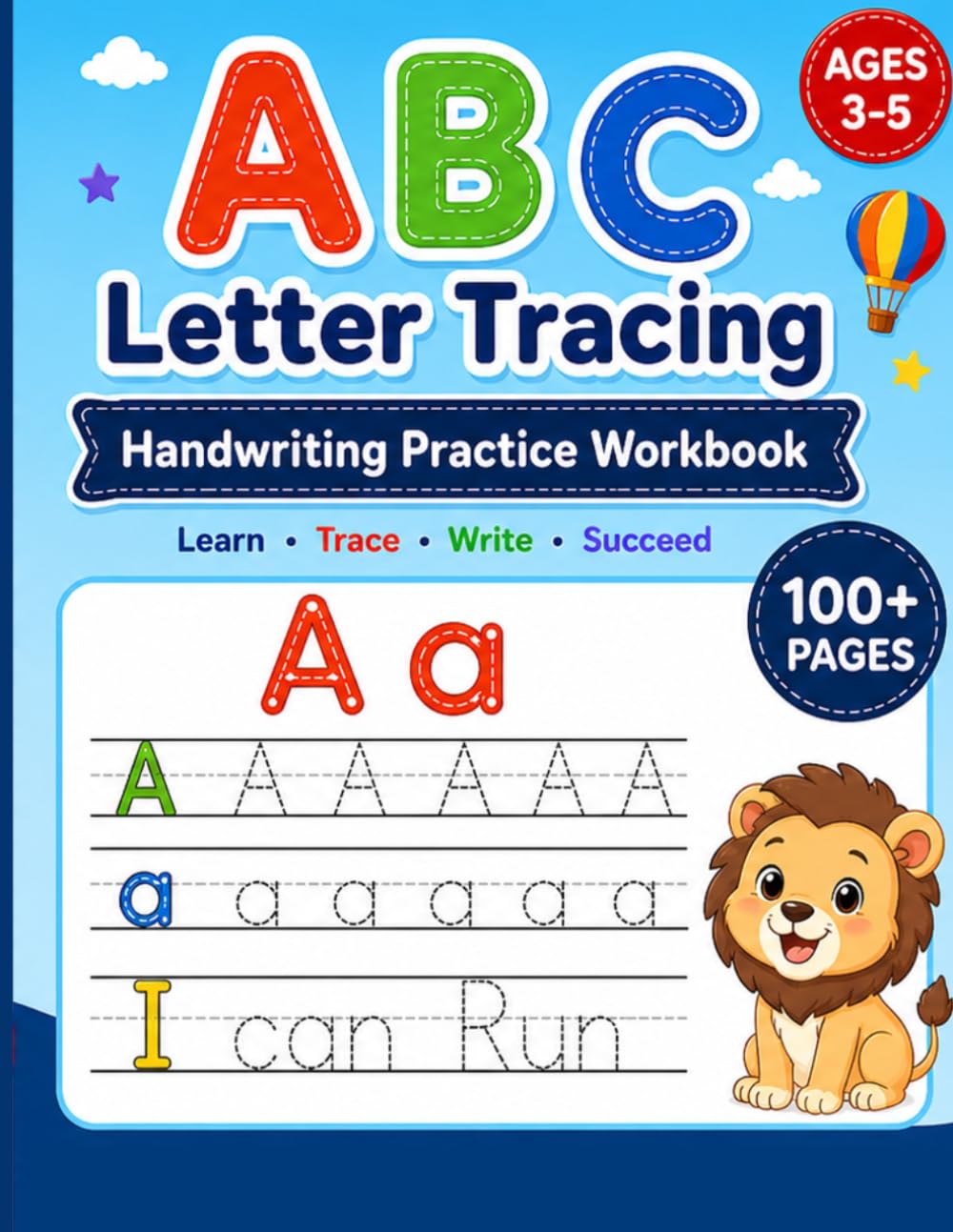 ABC Letter Tracing: Handwriting Practice Work book for Preschool Kids Ages 3–5