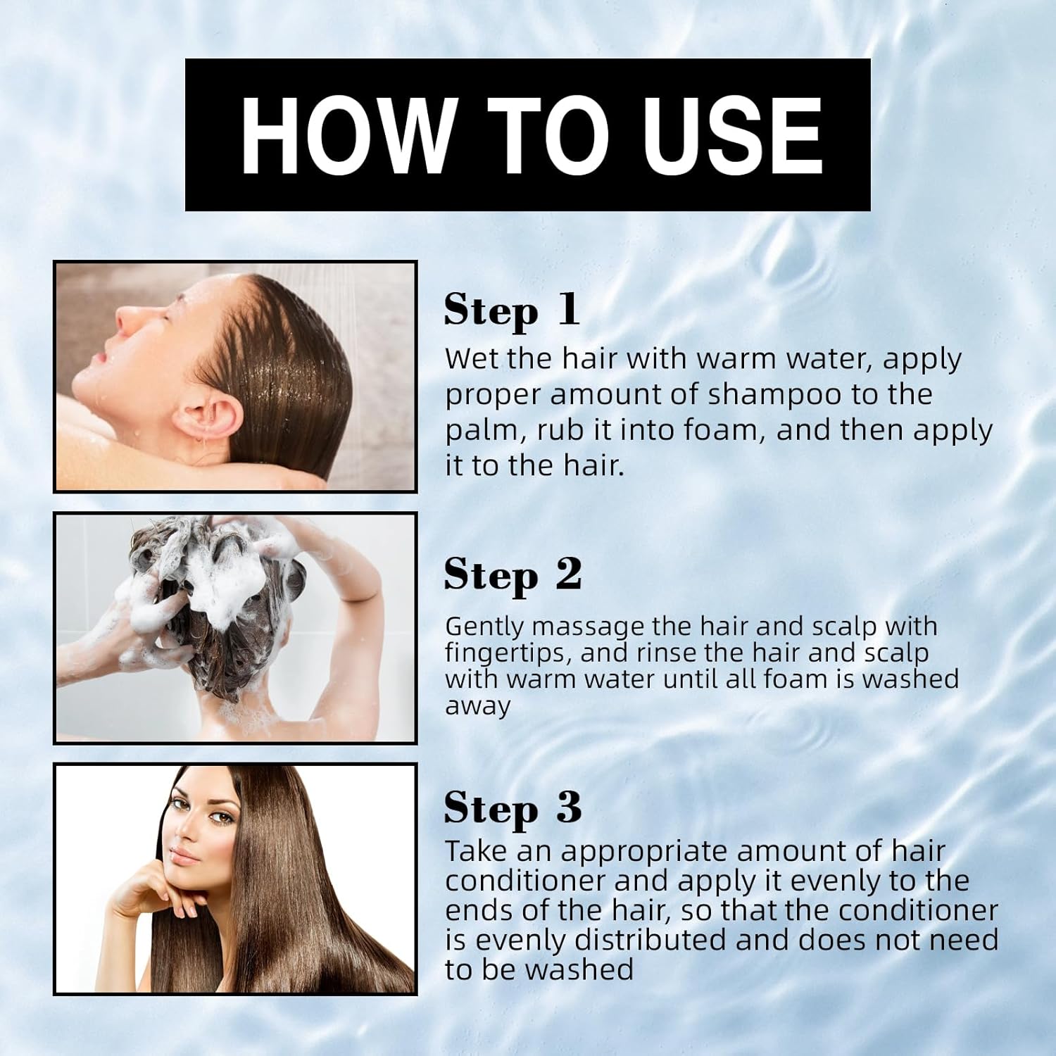 Rosemary Shampoo & Conditioner Set for Hair Growth- Nourish Strengthen Hair, Gentle Formula for Longer, Healthier Hair – 248ml Each (Shampoo + Conditioner) - Image 7