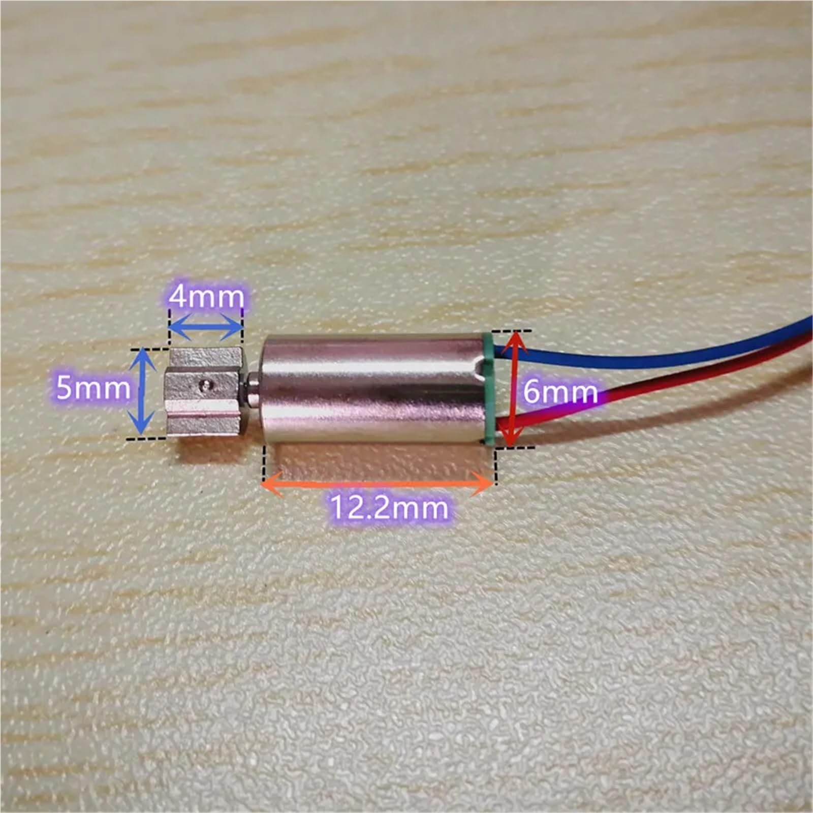 Elektryczny silnik wibracyjny DC 6 mm 612, silnik do masażu, silnik ze szczoteczką do zębów, wodoszczelny, silnik wibracyjny, silnik bezrdzeniowy