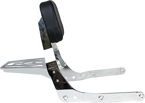 Miniatura 6 de YHMOTO - Respaldo de pasajero con portaequipajes para Honda Shadow Aero 750 VT750C 2004-2023 (cromado)