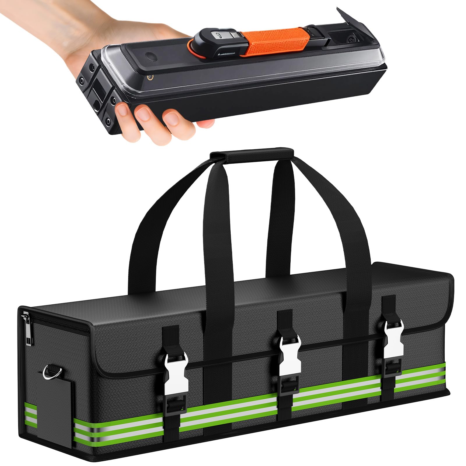 Lipo Safe Bag Feuerfeste,Explosionsgeschützte Akku Tasche Lipo-Akku-Aufbewahrungsbox LiPo Guard Safe Bag Schutztresortasche zum Laden und Aufbewahren mit Doppelreißverschluss