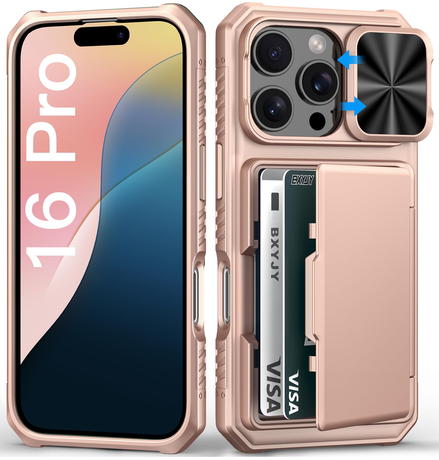 COVERARY×familiar iPhoneケース　iPhone16Pro Amazon.com: BXYJY for iPhone 16 Pro Case Wallet, Built-in