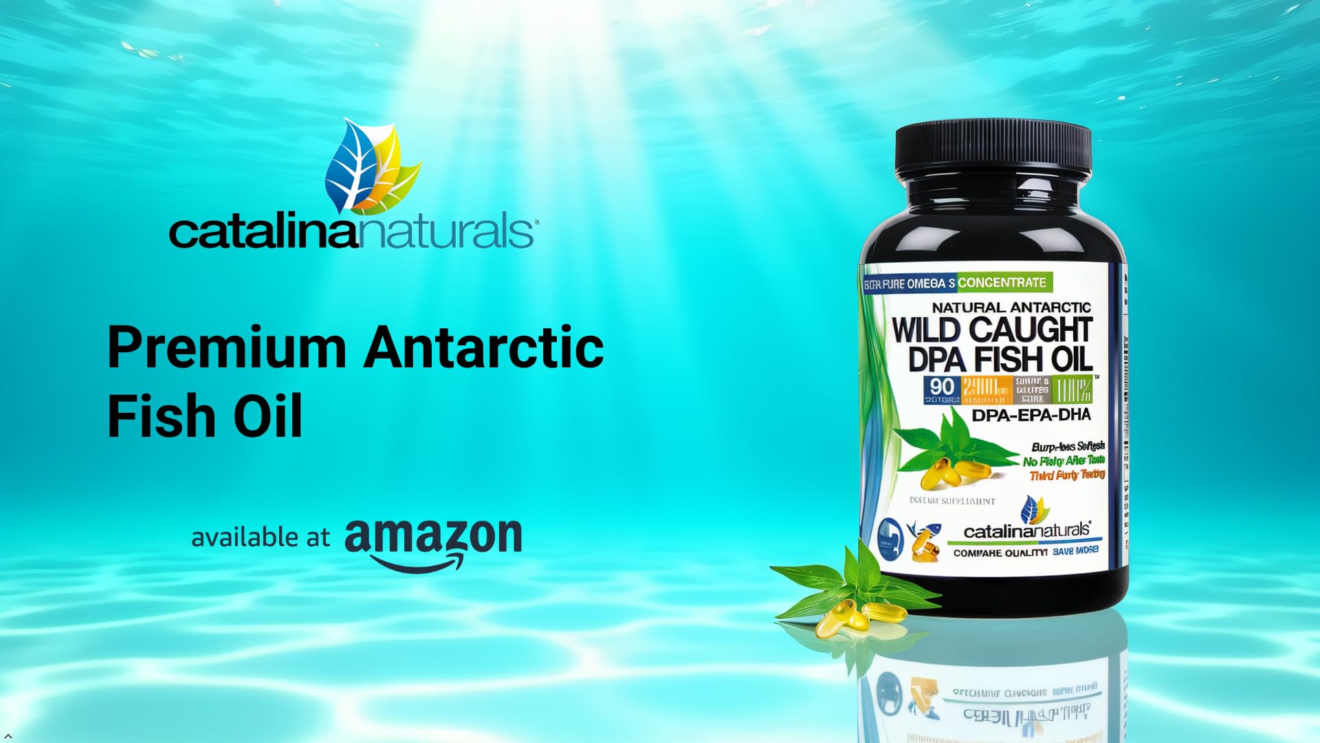 Fish Oil Omega-3 Supplement – Wild Caught DPA EPA DHA – 2900 mg Triple Strength – Burp-Free Softgels – 90 Count — Amazon image 10