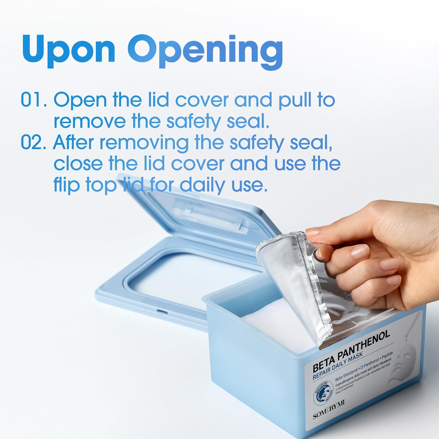 SOME BY MI Beta-Panthenol Repair Daily Mask - 30 Sheets, 11.8Oz - Daily Vegan Korean Face Sheet Mask for Skin Barrier Recovery - Hydrating and Moisturizing Skin Care with Panthenol - Korean Skin Care - Image 6