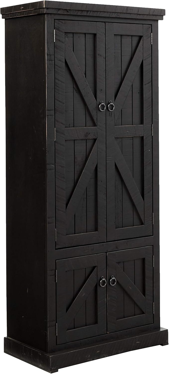 American Heartland Rustic Double Door Pantry, Rustic Yellow : Home & Kitchen