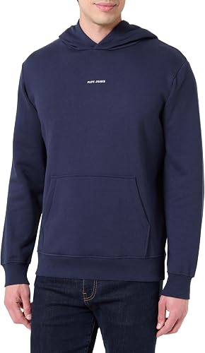 Pepe Jeans M Flag Hoodie Sudadera, Azul (Azul Marino), Hombre