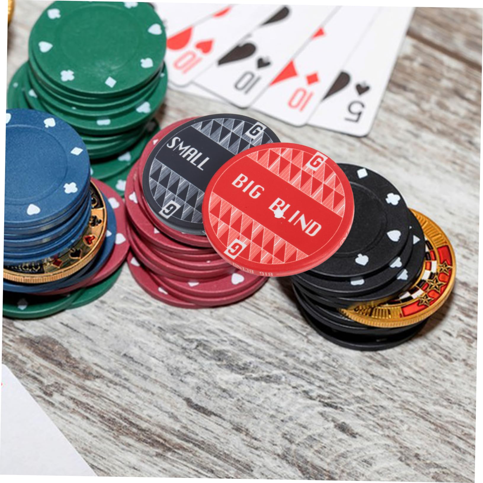 KICHOUSE Poker Accessories Dealer Button Novely Poker Markers for Game Supplies Sturdy Ceramic