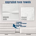 Ourmed Life Face Towels, Serviettes jetables biodégradables pour la peau sensible, Wipes visage sans linte- pour le lavage du visage, soin de la peau et de maquillage, Wipe sèche, 10"×12" Extra Large, 50 Nombre