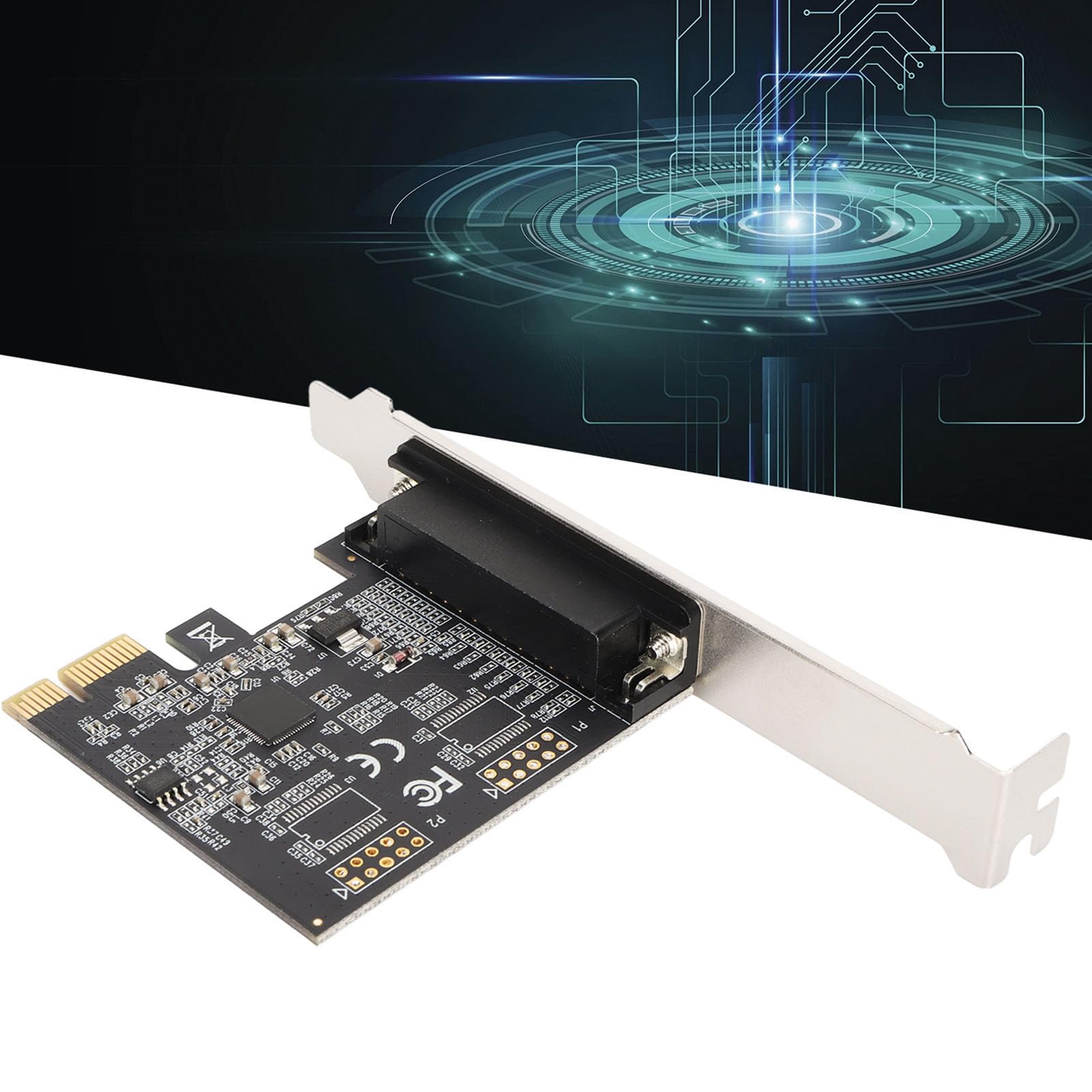 Scheda Parallela DB25 PCI Express, Espansione Porta LPT PCIE per Stampanti e Scanner, 2.5 Mbit/s