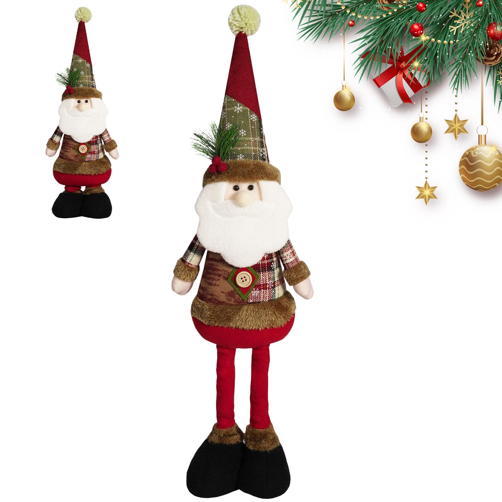 Figurine de bonhomme de neige debout extensible, idée cadeau déco pour Noël