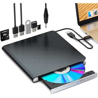 External Blu-ray Drive Blu-ray Drive BD/DVD Player Read/Write Portable Blu-ray Drive USB 3.0 and Type-C BD DVD Recorder Ultra