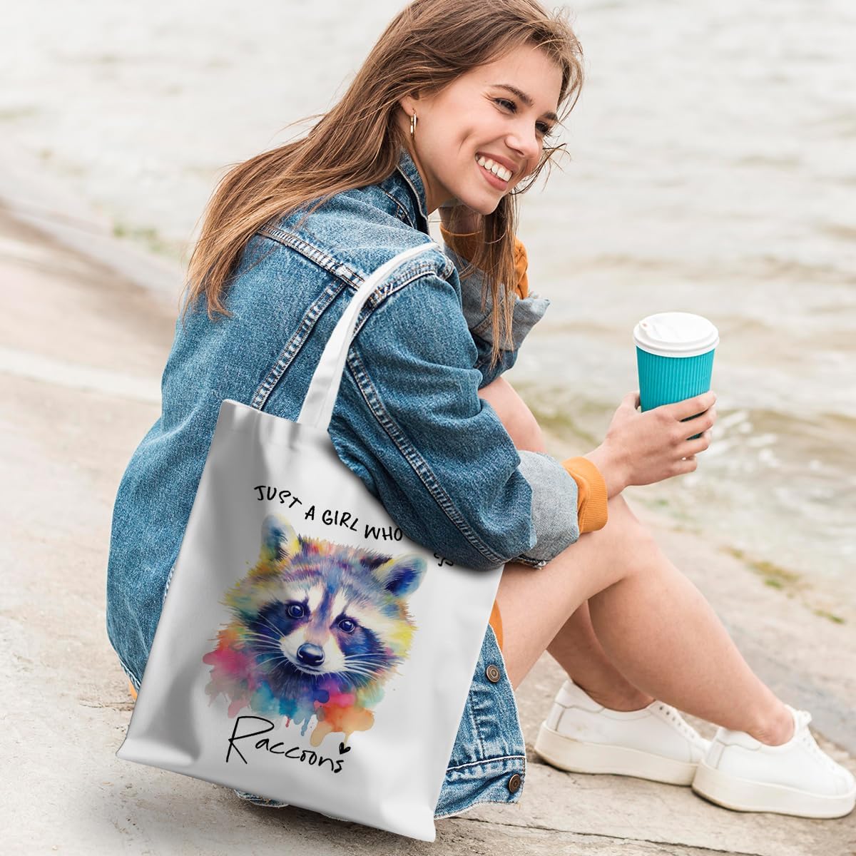 Dog Lovers Gifts Tote Bag, Capybara Frog Animal Cow Horse Raccoon Lovers Gifts for Women Reusable Grocery Bags - Image 2