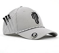 NJF Golf Men's Breathable Snapback Hat - Adjustable Rope Cap with Tee Holder, Magnetic Ball Marker & UPF 50+ UV Protection