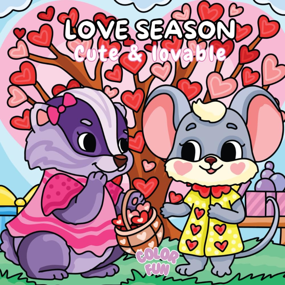 LOVE SEASON – Schattige Verliefde Dieren Kleurboek voor Volwassenen: Romantische, lieve dierenkoppels voor ontspanning, creativiteit en een warm hart