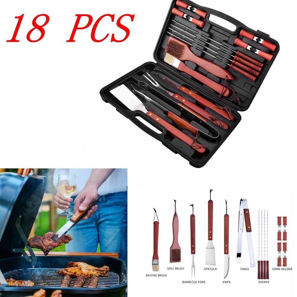 Set da tavola, in acciaio INOX barbecue all' aperto barbecue strumenti utensili da cucina veloce e facile da usare per feste
