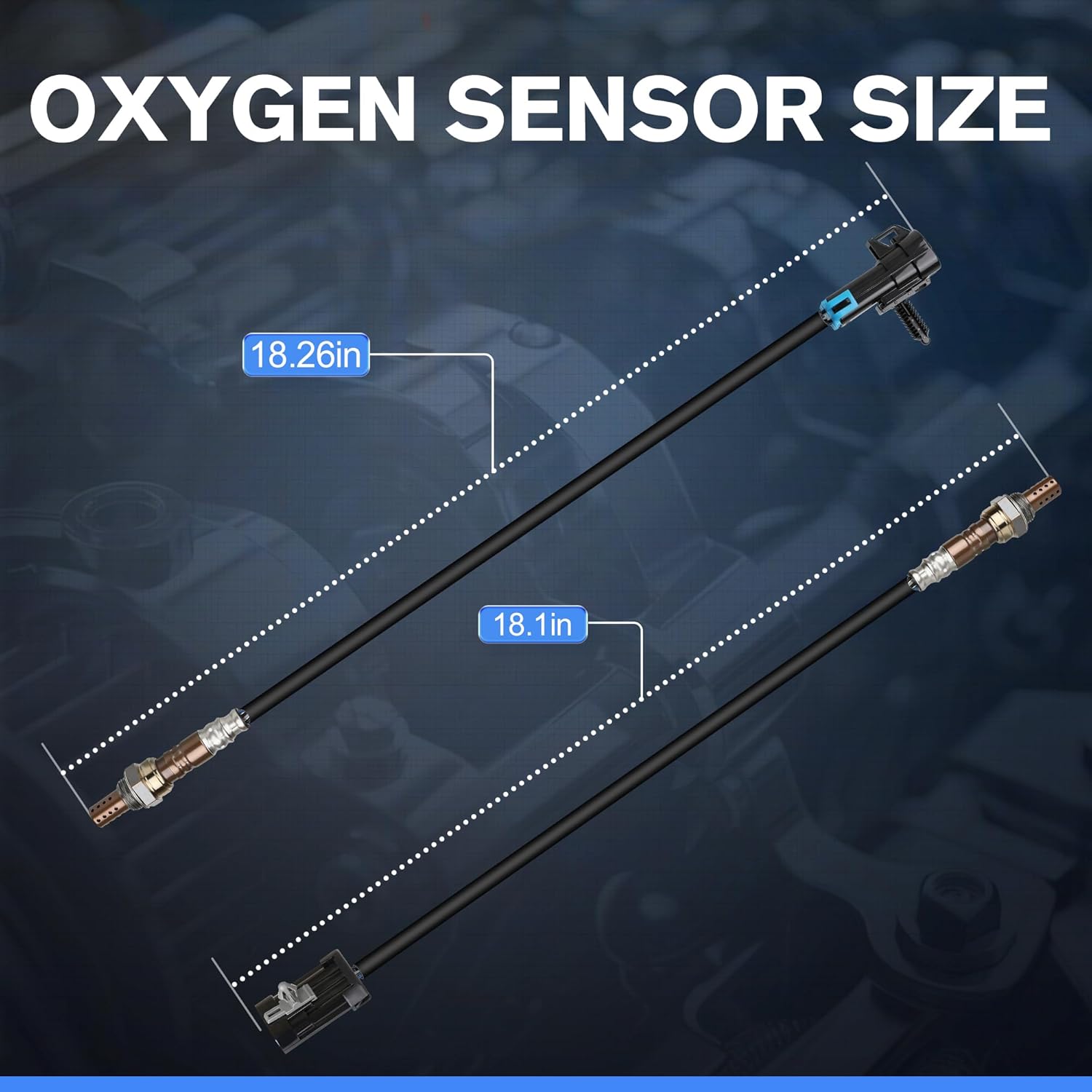 4PCS Oxygen O2 Sensor Upstream Downstream Compatible with Chevrolet Silverado 1500 Tahoe Suburban Express 1500 Suburban,for GMC Yukon XL Sierra, for Cadillac Escalade Replace# OE 234-4012 234-4018