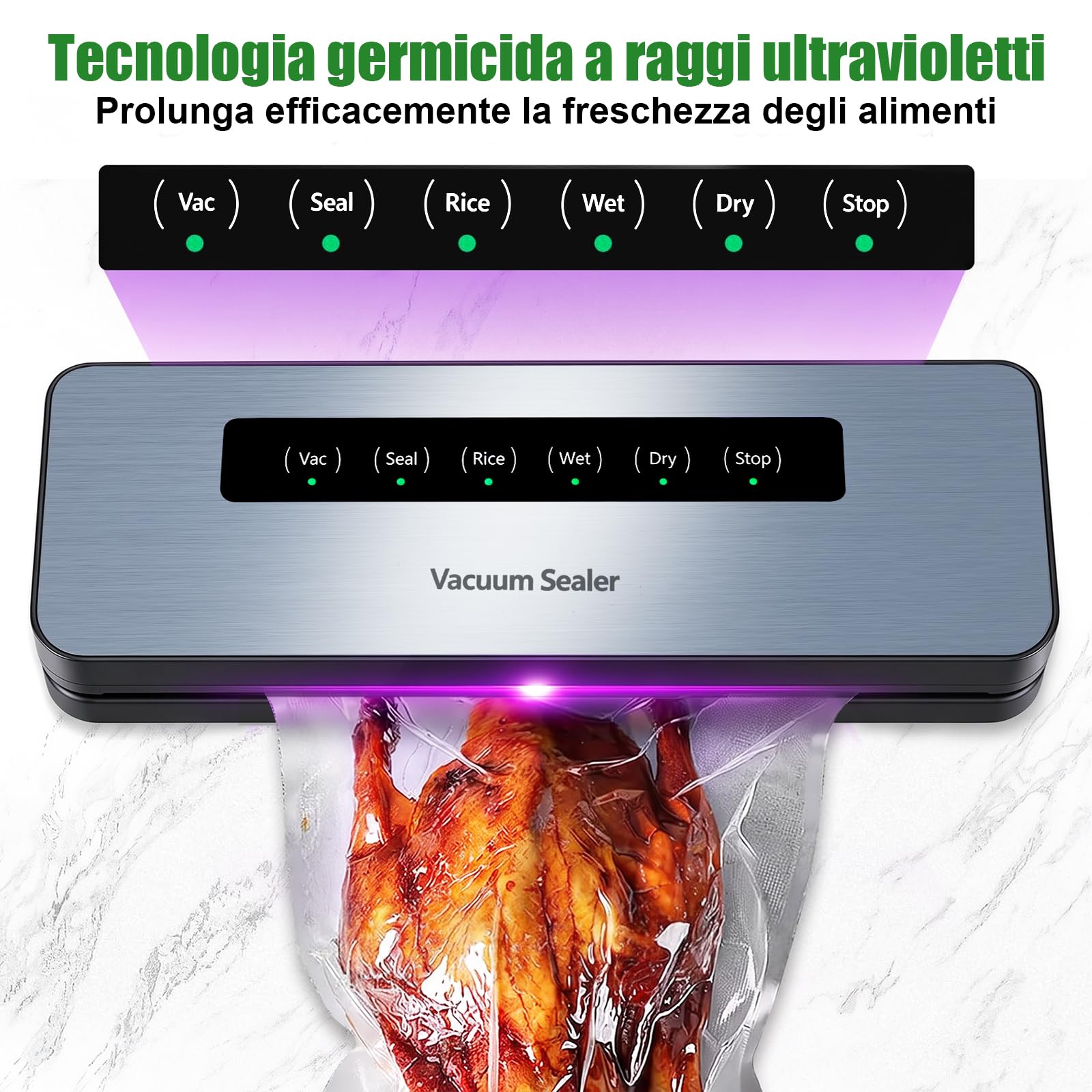 Dictien Macchina Sottovuoto Alimenti Automatica per Secchi che Umidi alimenti — immagine 4 di 7