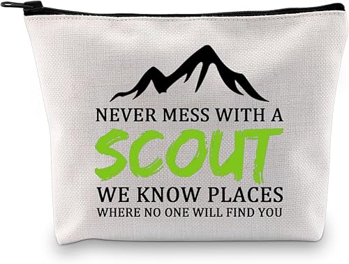 Miniatura 1 de BDPWSS Divertido regalo de líder de tropas Scout Scout, regalo nunca te metas con un Scout We Know Places Where Nadie te encontrará bolsa de