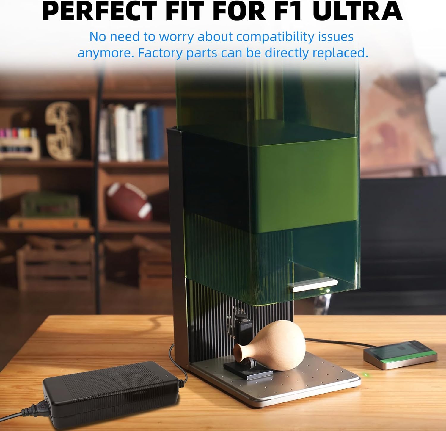 25V AC/DC Charger Adapter for XTOOL F1 Ultra,11A 50/60Hz Replacement Power Supply Compatible with F1 Ultra 20W Laser Engraver