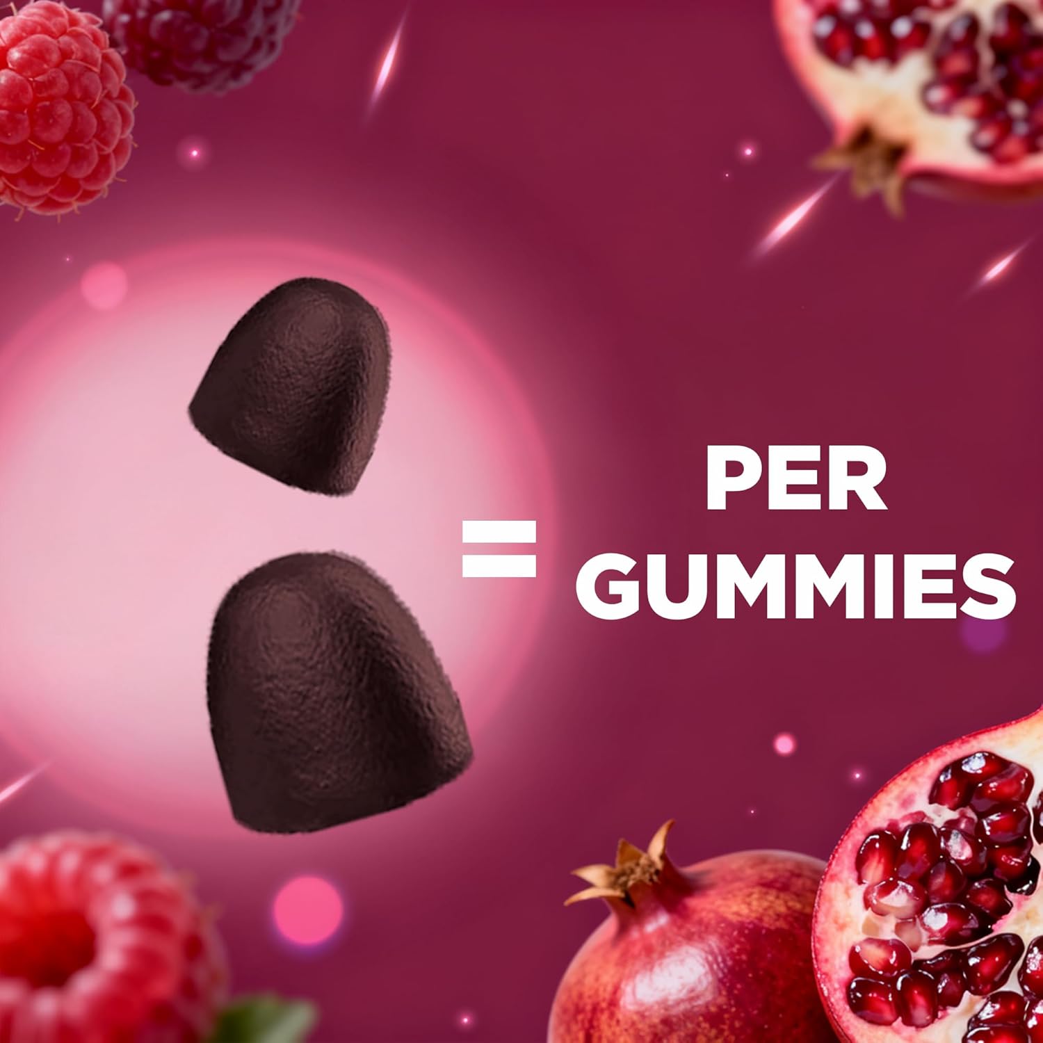 Vitatic Beet Root Gummies with B6, B12, Grape , Pomegranate &