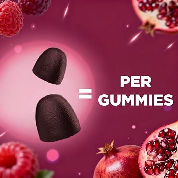 Vitamatic Beet Root Gummies with B6, B12, Grape Seed, Pomegranate & Nicotinamide Plant-Based Extract Vegan, Non-GMO Botanical Supplement Gummies 60 Count