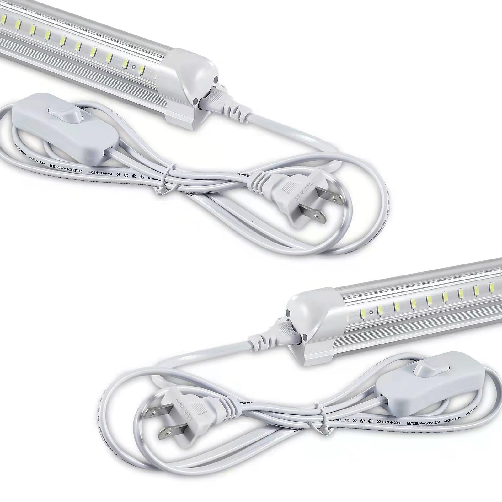 Skymoatled 2Pack 8FT LED Shop Light Garage Lights, 100W 6000K 15000LM