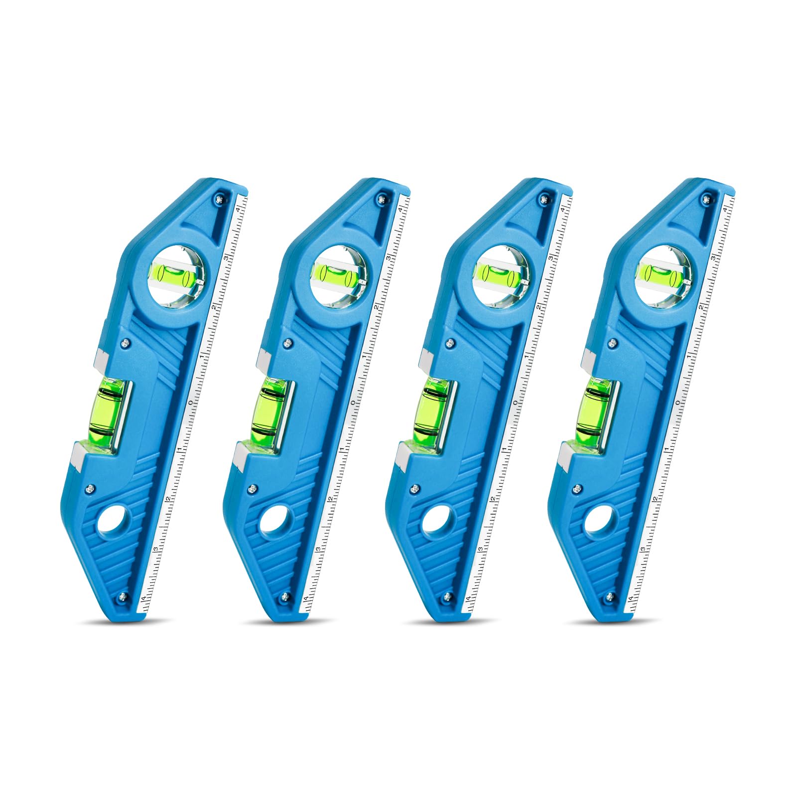 WBE Torpedo Level Set - 4 Piece, Magnetic & V-Groove -1