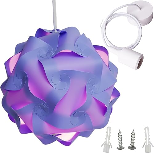 Juego de pantallas de lámparas DIY IQ con piezas superpuestas en forma de sierra que cuelgan del techo marca Lightingsky con cuerda colgante de 40