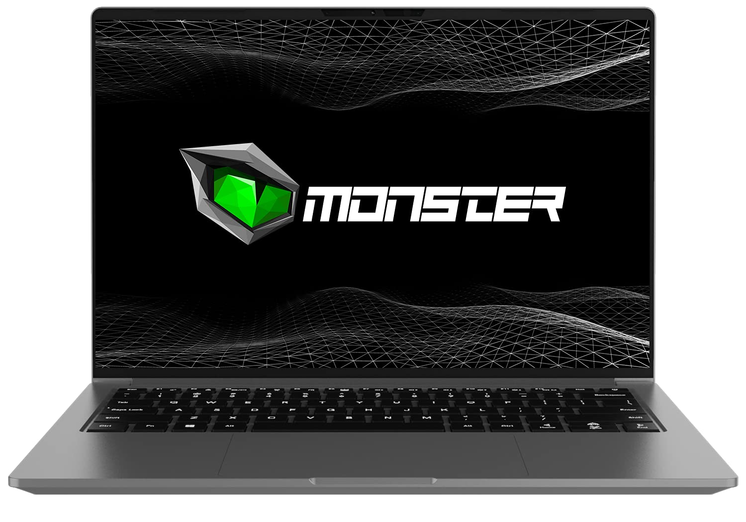 Monster Huma H4 V4.1 14,1-Inch sRGB IPS Mat LED Gaming Laptop, Intel Core i7 1165G7 Turbo 4.7 GHz, Intel® Iris® Xe Graphics, 16 GB RAM, 512 GB SSD, 0.99 kg, Windows 10 Home + Backpack
