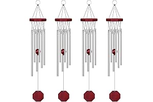 Bulk Wind Chimes, 4 PCS Aluminum Outdoor Wind Chimes Clearance Memorial Wind...