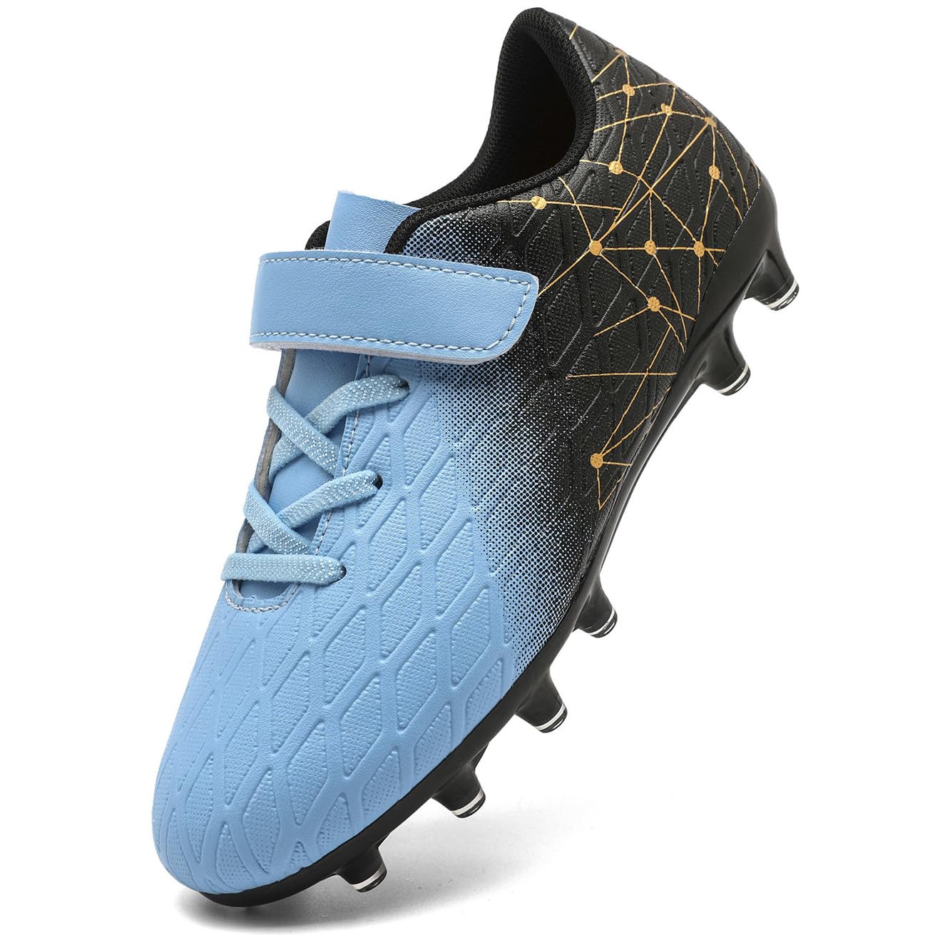 DimaiGlobal Scarpe da Calcio Bambini Ragazzi con Tacchetti Bassi Professionali Scarpe da Calcetto Futsal e Allenamento per Interno/Esterno - Antiscivolo Junior
