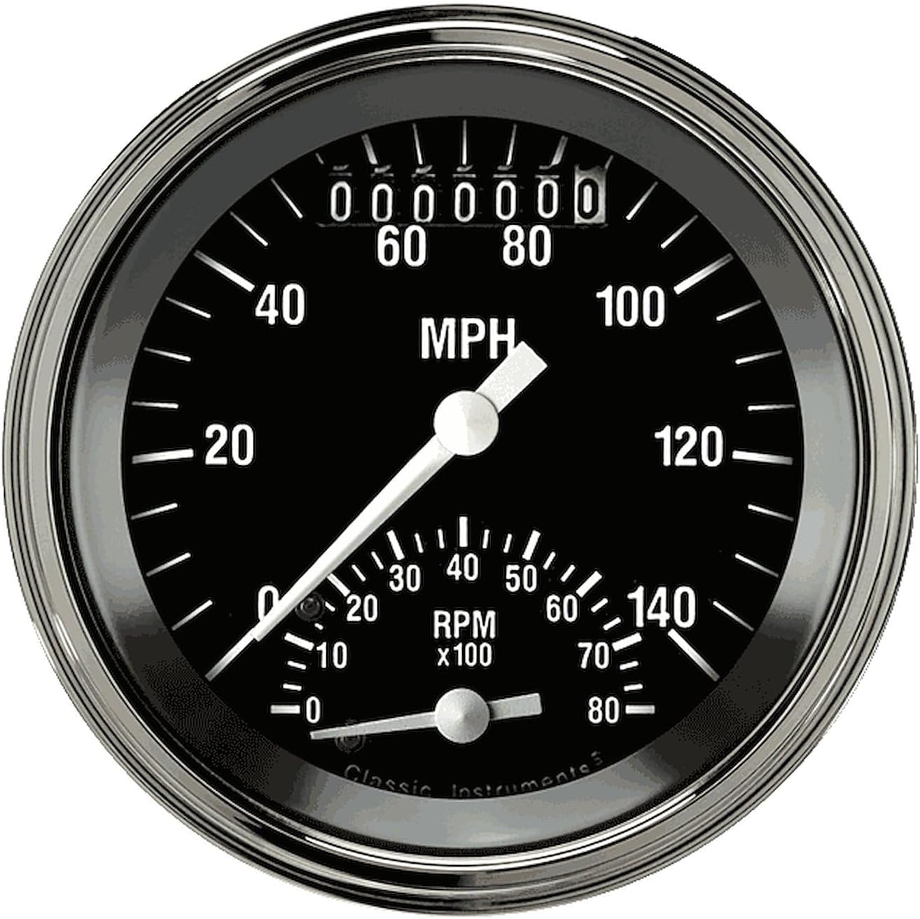 Classic Instruments HR20SLF Hot Rod 3 3/8"" Ultimate Speedometer with Built-in Tach