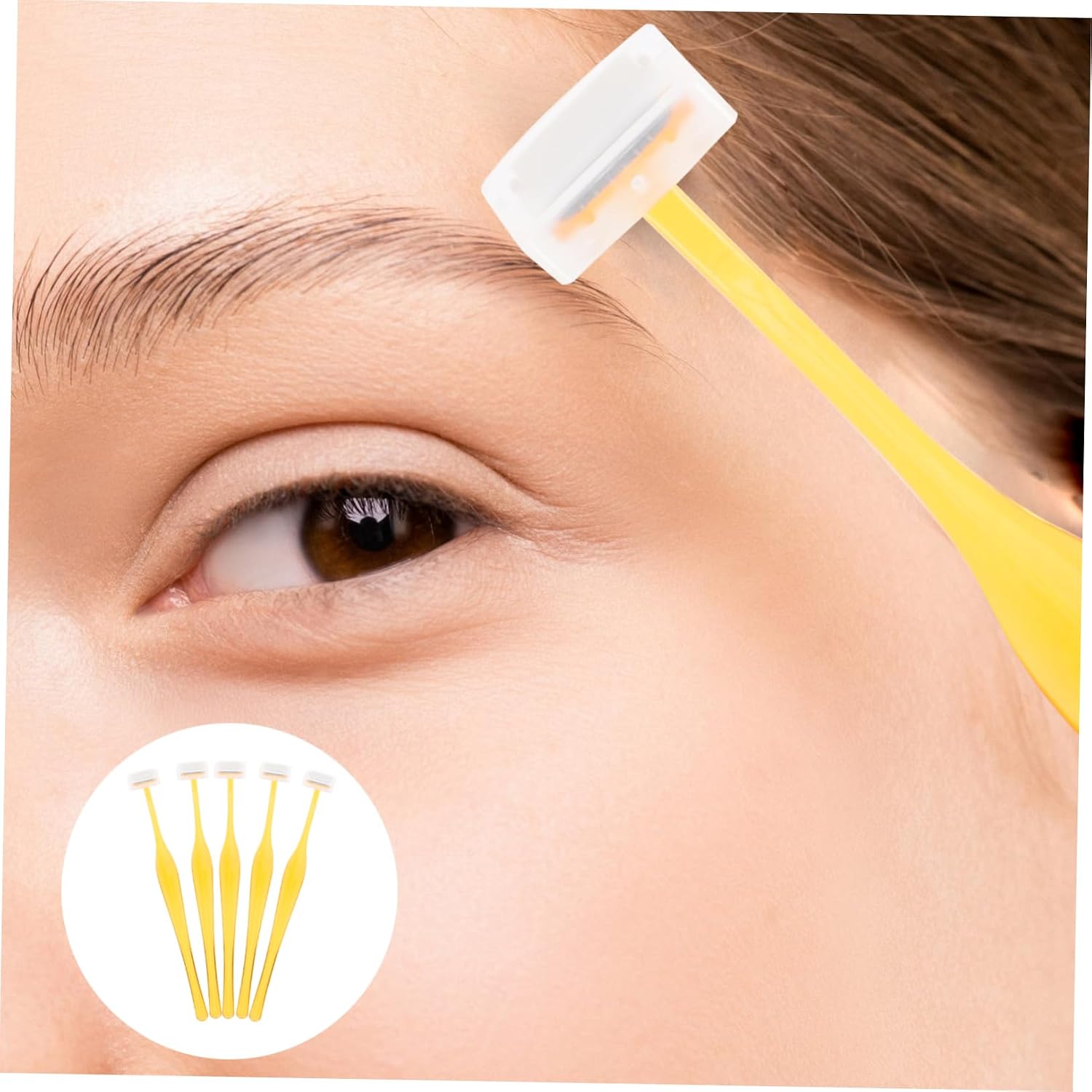 10 Pcs Folding Eyebrow Trimmer Household Facial Razor Eyebrow Trimmers Multi-Function Facial Razor Portable Trimmer Plastic Razors Supply Facial Hair Razor