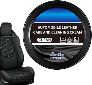 Car Interior Leather Cleaner - 120g Polishing Cream, Seat Door Panel Stain Remover, Steering Wheel Console, Truck Detail Product, Room Furniture, Versatile Applications