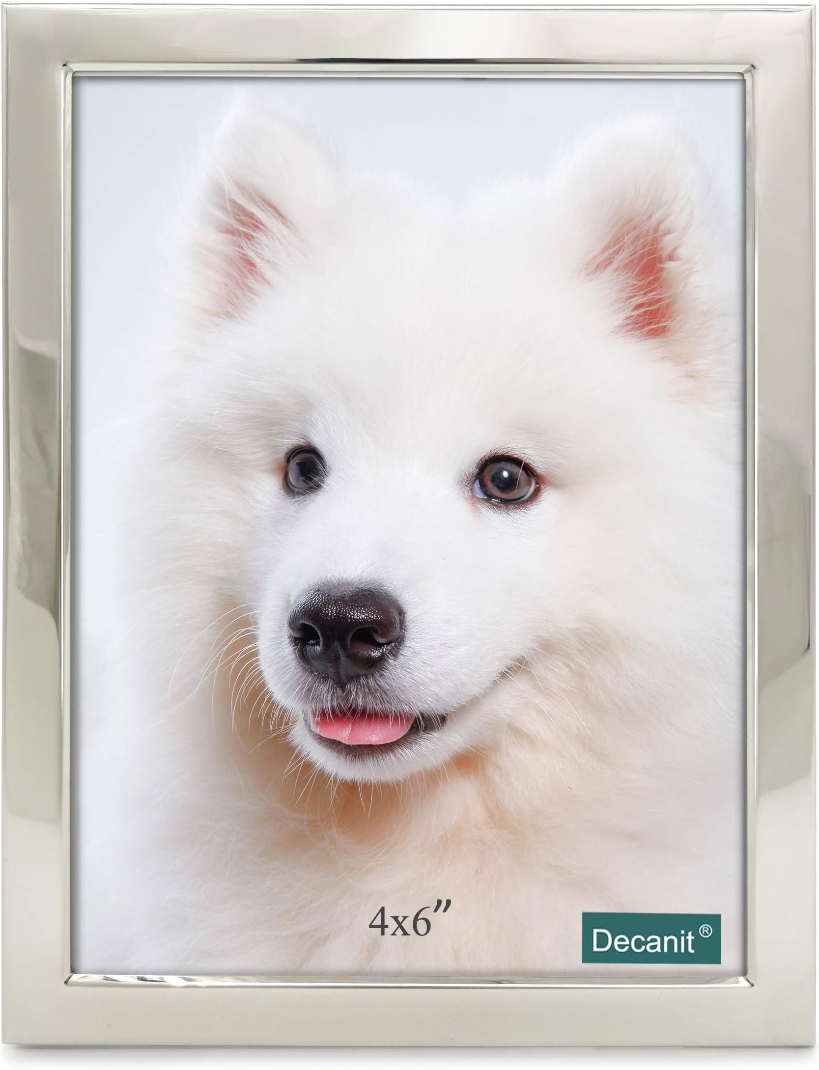 4x6 Picture Frames Silver Metal Photo Frames For Tabletop Display and Wall Decoration-Best Gifts For Family