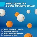 PRO-SPIN All-in-One Portable Ping Pong Set ââ‚¬â€œ 2-Player Kit with Ping Pong Net for Any Table, Premium Ping Pong Paddles, 3-Star Balls, Convenient Storage Case | Table Tennis Set with Retractable Net gallery image