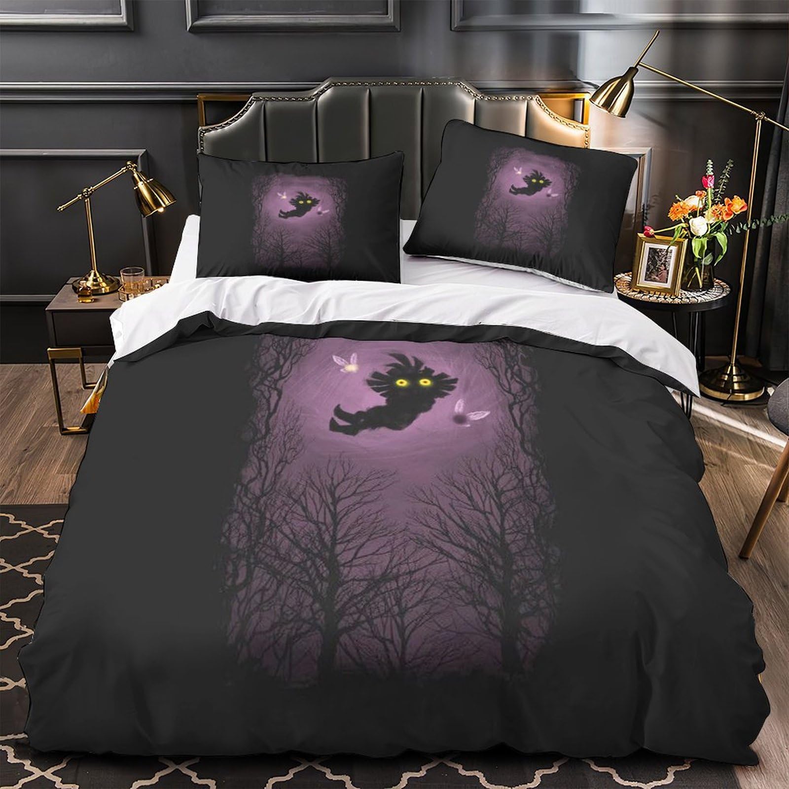 Housse de Couette Combat Spatial 220x240cm en Microfibre Ultra Douce avec Parure de Lit Enfant
