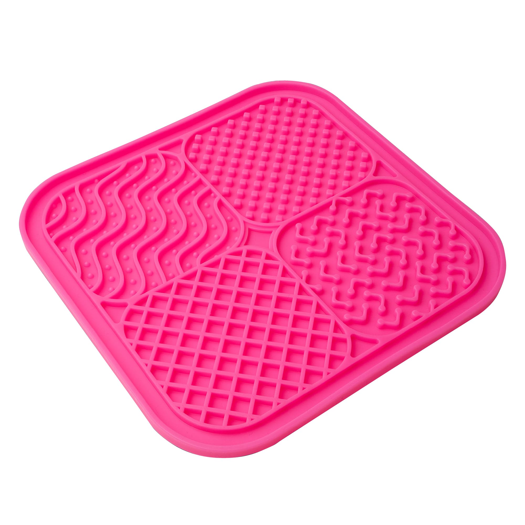 Silver Brush Limited 9060 Silver Essentials Multi-Quadrant Brush-Cleaning Silicone Mat for Makeup Brushes, Makeup Applicators, and Makeup Sponges, For