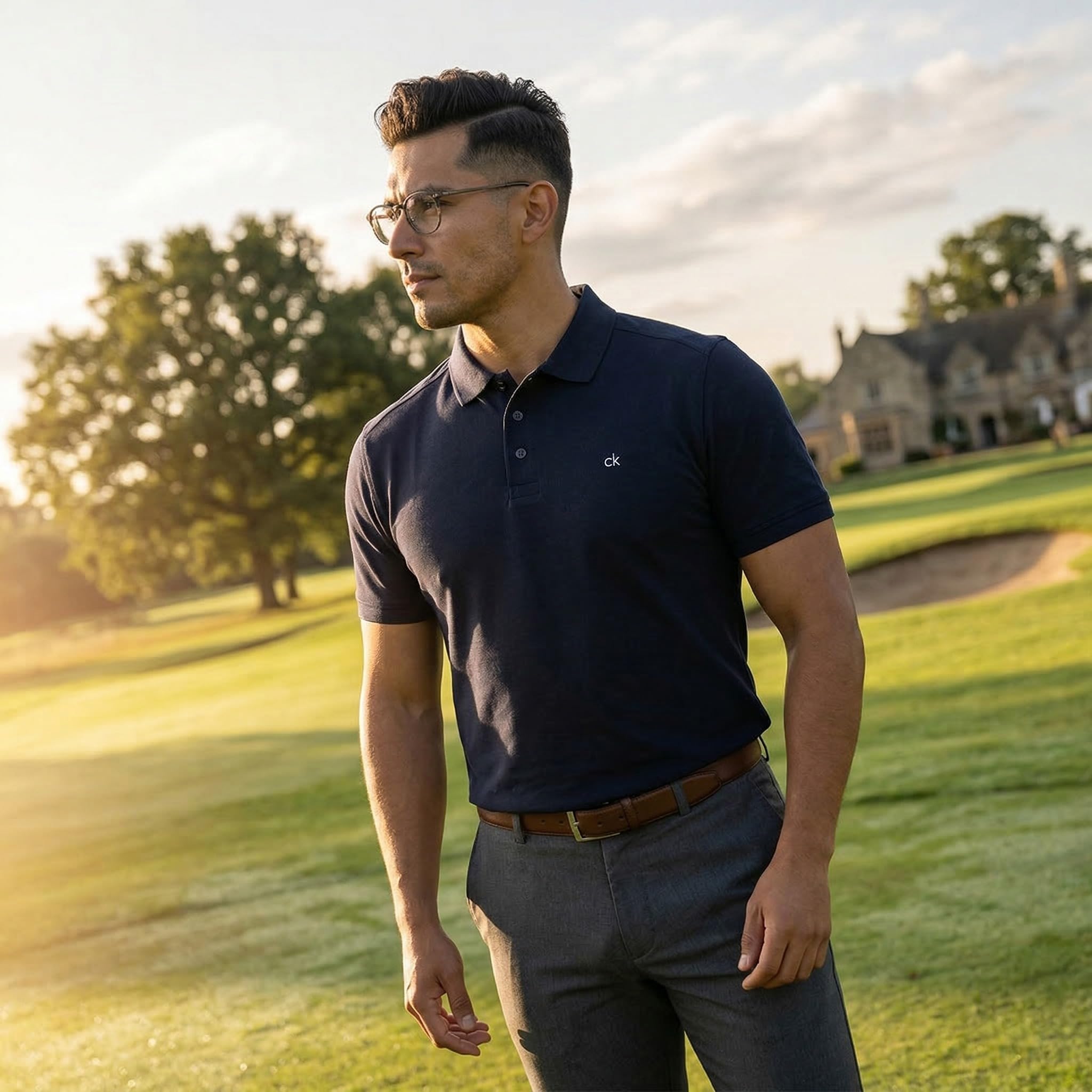 Calvin Klein Polo de Golf Ligero con Punta Campus 2026 para Hombre