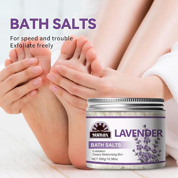 Sumax 300g Transparent Jar Lavender Scrub