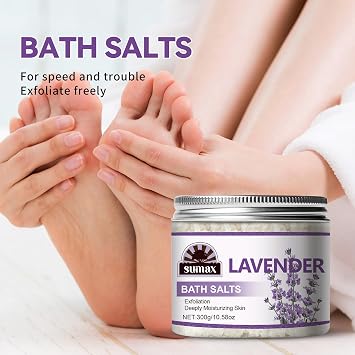 Sumax 300g Transparent Jar Lavender Scrub