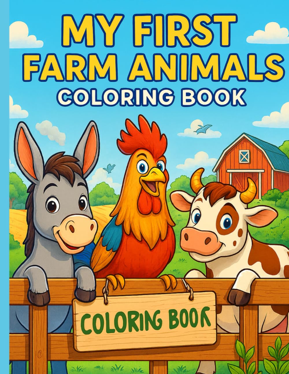 MY FIRST FARM ANIMALS COLORING BOOK