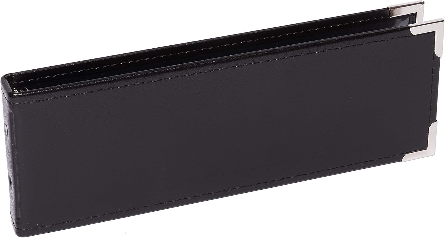 Premium 1UP Business Cheque Binder, Landscape ThreeRing Binder, (Black