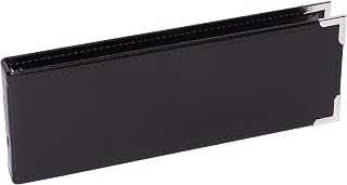 Premium 1UP Business Cheque Binder, Landscape Three-Ring Binder, (Black)